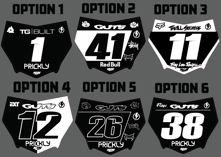 MotoCutz Plate Decal